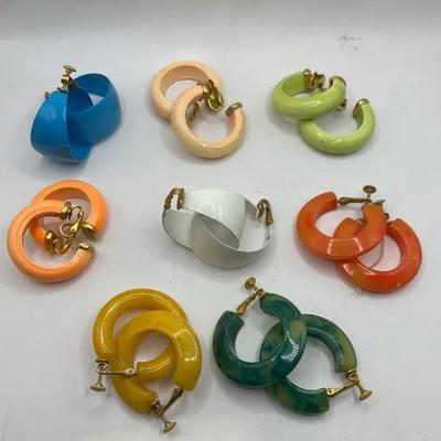 Vintage Mod Earrings 