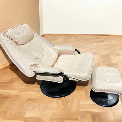 Swivel Recliner Chair & Ottoman