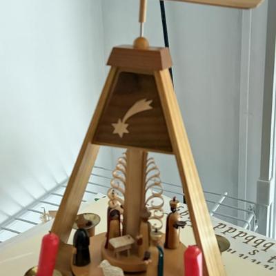 Sale Photo Thumbnail #28: One tier german christmas pyramid nativity