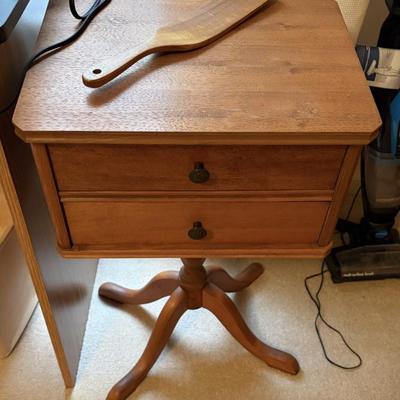 Sale Photo Thumbnail #34: Vintage wooden sewing table