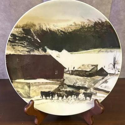 Vintage “The Kuerner Farm” by Andrew Wyeth Plate