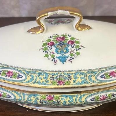 Vintage Limoge Wm. Guérin & Co. Lidded Oval Serving Dish