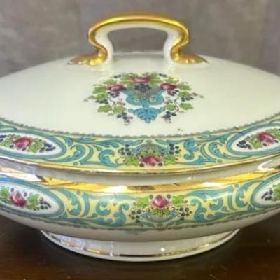 Vintage Limoge Wm. Guérin & Co. Lidded Serving Bowl 