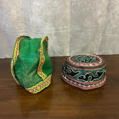 Pair Of Two African Hats 