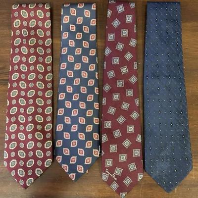 Assorted Set of Four Men’s Neckties 