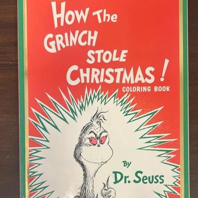 “How The Grinch Stole Christmas!” Coloring Book, by Dr. Seuss 