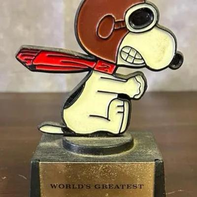 Vintage Aviva "Worlds Greatest" Snoopy Trophy