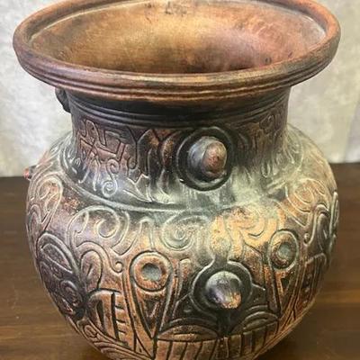 Brazilian Hand Crafted Ceramic Vase 