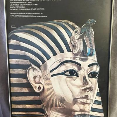 Framed, TREASURES OF TUTANKAMUN, “Gold Mask of Tutankhamun”, National Gallery of Art Poster