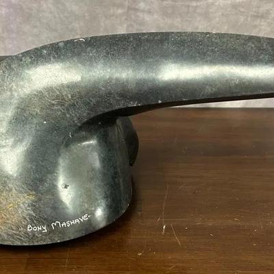 Inuit Soapstone Sculpture by Bony Mashaye 