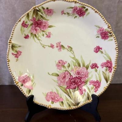 Vintage Elite Works Limoge Floral Plate 