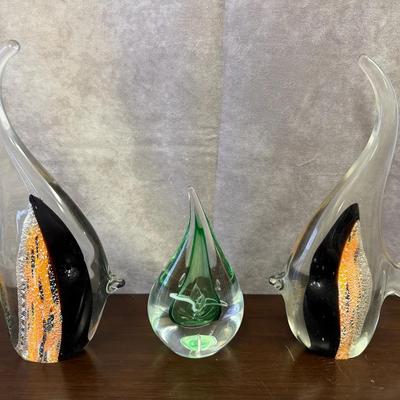 Hand Blown Glass Sculptures 