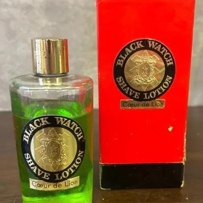 Vintage, Gently Used Black Watch Shave Lotion 