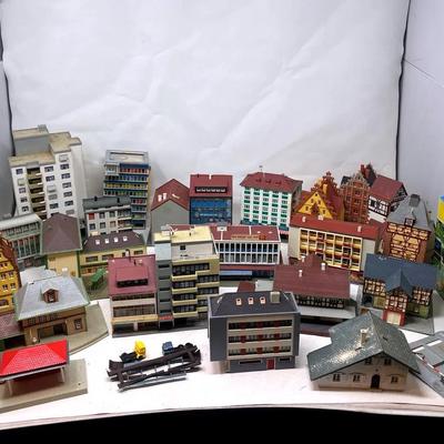 Collection Of Plastic Train Model Buildings Kibri, Volmar