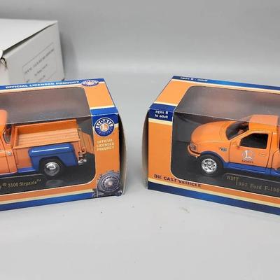 Lionel Die Cast Vehicles - Pick Up Trucks, In Box.