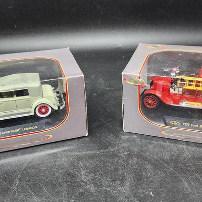 Signature Models - Ford Fire Truck And Chrystler Lebaron