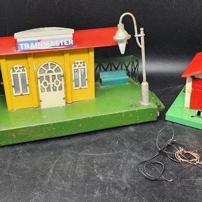 Vintage Model Train Station