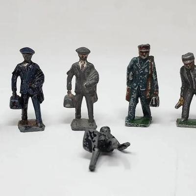 Antique/Vintage Metal Figurines - Men Going To Work