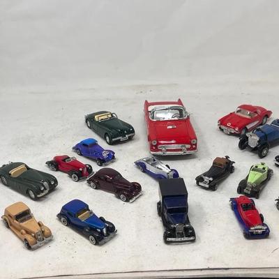 Assortment of die cast cars - Matchbox, Hot wheels - car models Jaguar and More
