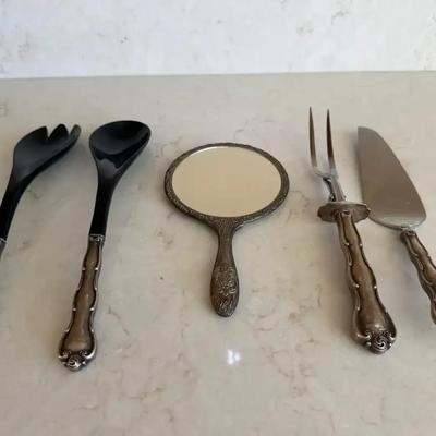 Silver And Silver Plate Items (5)