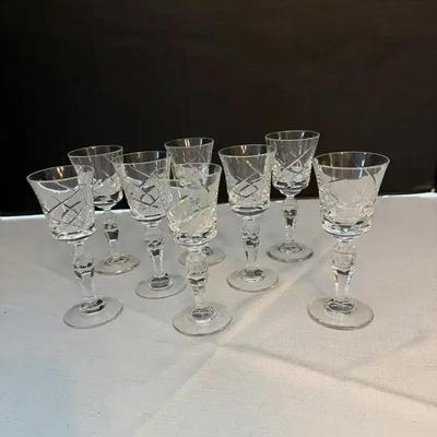Stuart Crystal Sherry Glasses (8)