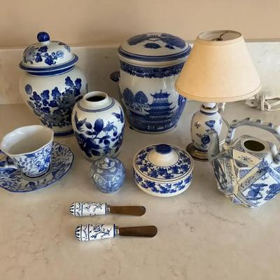 Blue And White Ceramic Collection