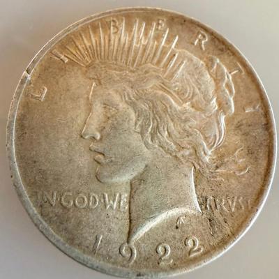 1922 Silver Liberty Head Dollar Coin