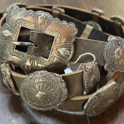 Alfred Martinez Navajo Sterling Silver 38 Inch Concho Belt - 261.97 Grams