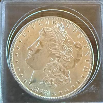 1898 O Morgan Silver Dollar Coin Uncirculated