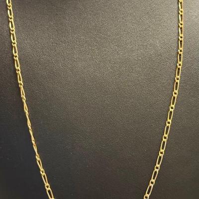 14k Gold Chain Link 20 Inch Necklace - 5.17 Grams