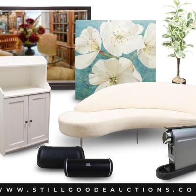 Sale Photo Thumbnail #7: There are some great finds in this week’s auction!  Fenton, sterling silver, knives, carnival glass, Playstation games, antique books, original artwork, Waterford crystal, craft supplies, kitchen appliances and utensils, mirrors, Churchill dishes, Easte