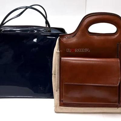 Vintage Leather Bag Set