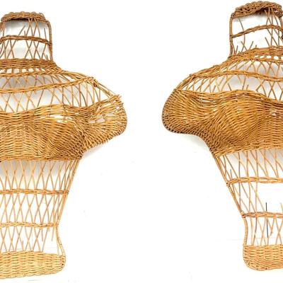 Vintage Wicker Busts