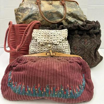 Vintage Handbags Tapestry, Velvet and More