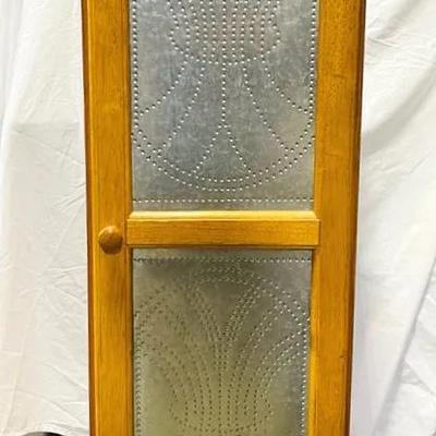 Wood and Metal Shelving Unit