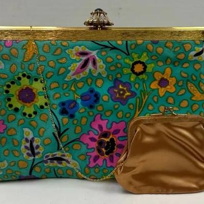 Vintage "Koret" Floral Brocade Clutch