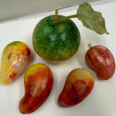 Vintage Fruit Set “Alabaster Stone”