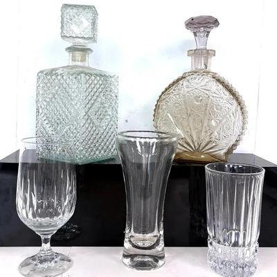 Vintage Glass Decanter 