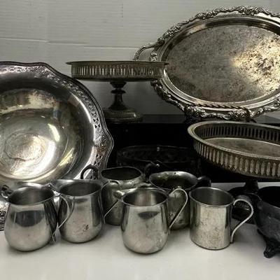 “Bloomfield,” “WM Roger’s" Ornate Victorian Style Silver-Plated Hollowware