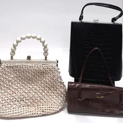 Vintage Trio Handbag "Stylecraft," Brown, and Black Collection 