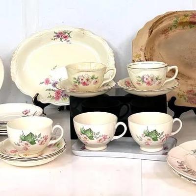Vintage Floral China Set #1