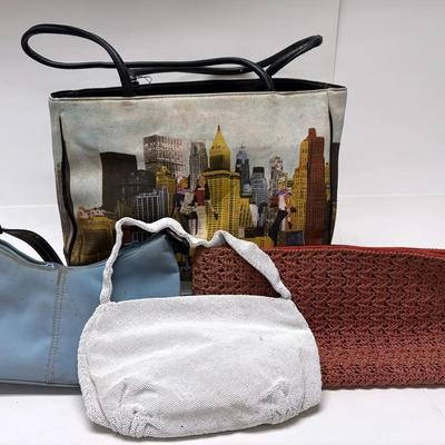 Vintage Handbag Collection with "Josef" Clutch and "Faded Glory" Tote