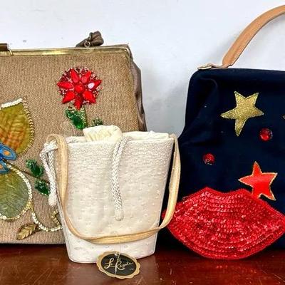 Vintage Embroidered Handbag Collection