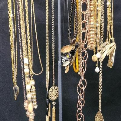 Gold Tone Fashionable Necklaces 