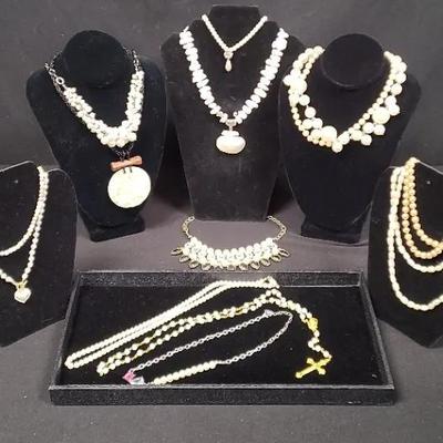 Pristine Pearlized Costume Jewelry Collection 