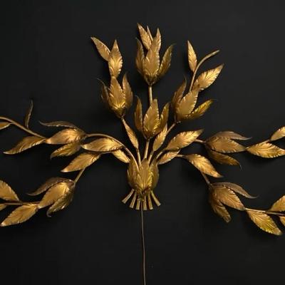 Hollywood Regency Luxurious Lighted Wall Sculpture (See Description For Additional Info)