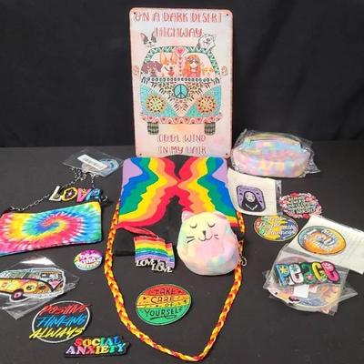Colorful Assortment Of Bags And Patches