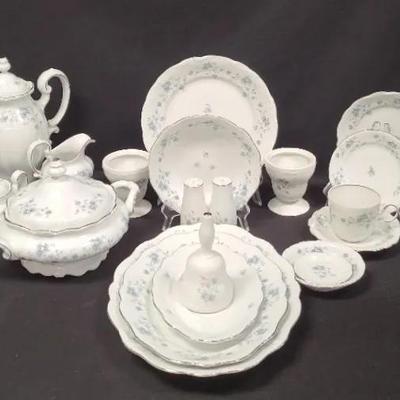 Bavarian Beauty By Johann Haviland - China Service For 8 W/Bonus Serving Pieces 