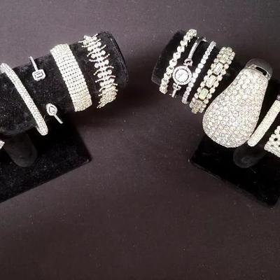 Sparkling Sophisticated Selections - Bracelets In Beautiful Crystal & Silvertone Hues