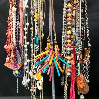 Colorful Mix Match Of Fun Necklaces 